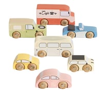 Set De Voitures Rétro en bois