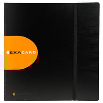Porte cartes de visite Exacard à pochettes détachables 320 cartes Exactive® - 26,5x25cm - Noir - x 5 - Exacompta