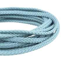 Bobine 50m Cordon damier polyester 5mm bleu lavande