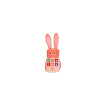 Peluche - Téléphone en  peluche - Lapiphone Sonore - Orange
