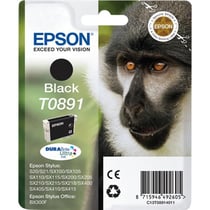 EPSON Cartouche d'encre T0891 Noir - Singe (C13T08914011)