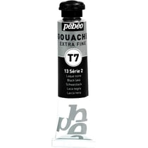 Tube 20ml Peinture Gouache T7 extra fine LAQUE NOIRE PÉBÉO