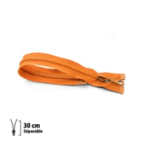 Fermeture éclair Z54 - moulée 6mm Séparable - 30 cm