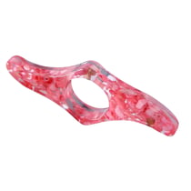 Bague de lecture en résine forme vague-pétales de rose