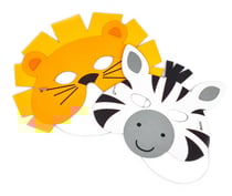 Masque pour enfant Animaux de la jungle 2 pièces
