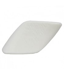 Carte de 2 boutons fantaisies rectangulaire Blanc 34mm - Union Knopf Blanc