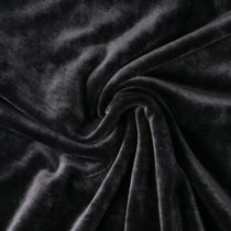 Tissu Velours d'ameublement extensible Alcéa uni Noir