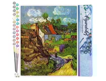 Peinture par Numéro Figured'Art - Van Gogh Maison oise - Kit de Loisir Créatif DIY Numéro d'Art Complet - 40x50cm sans châssis en bois