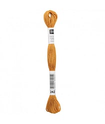 Fil à broder mouliné Uni - Rico Design 242 Marron