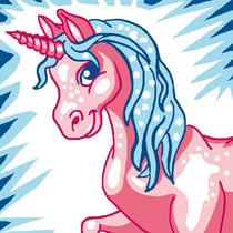 LUC - Kit canevas Soudan Licorne 25x25 cm