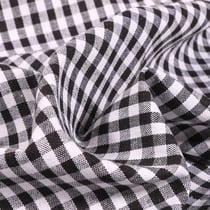 Tissu Rayures Petits carreaux 5 mm Noir