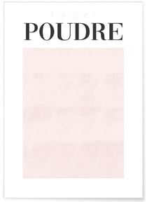 Affiche Rose Poudré | A3 : 29,7x42cm