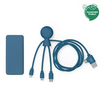 Xoopar Batterie Externe 7000mAh Mr Bio Pack Hepta Long 1m Noir