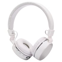 Casque Audio Sans Fil Bluetooth Pliable Avec Radio FM Et Appels Mains Libres Argent YONIS