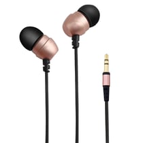 Écouteurs Smartphones Oreillettes Intra-Auriculaires Flexible Jack 3.5Mm Rose YONIS