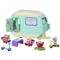 Peppa Pig, La caravane de Peppa avec 3 figurines et 6 accessoires, jouets préscolaires pour filles et garçons, a partir de 3 ans