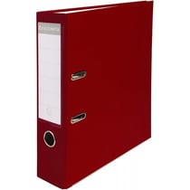 Classeur à levier - Bordeaux - Dos large - 75mm - 2 anneaux - Exacompta