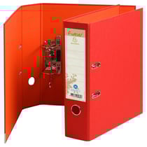 Classeur à levier rembordé papier Dos 80mm Forever - A4 - Rouge - x 10 - Exacompta