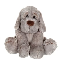 Peluche - Peluche Chien Flatoutou gris - 50 cm