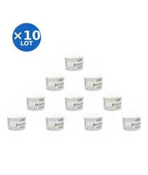 Lot de 10 pelotes QUATTRO de Lang Yarns – 500 g de coton mercerisé 01 Blanc