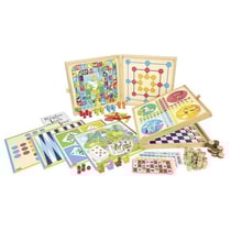 Coffret jeux de société classiques 150 règles - jeujura - 8124 - malette multi-jeux