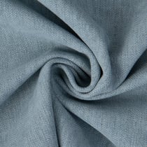 Tissu Lin d'ameublement toucher velours et envers antidérapant uni Bleu céladon