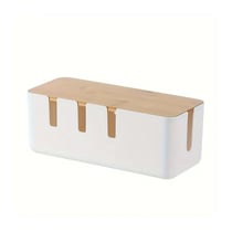 Grande Boîte de Rangement Cache-Câbles pour Chargeurs et Multiprises