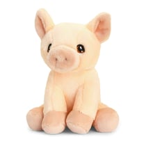 Peluche Cochon - Kontiki - Polyester 100 % recyclé - 12 cm