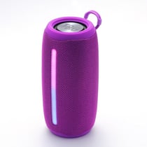 Enceinte Bluetooth Portable LED Colorée Subwoofer Outdoor Camouflage Avec Technologie Sans Fil Violet YONIS