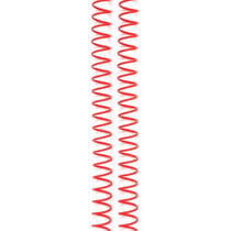 4 spirales de reliure rouge 1,58 cm - We R