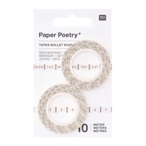 2 masking tapes fins date - doré