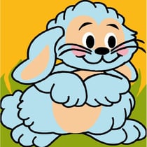 LUC - Kit canevas Soudan Lapin 20x20cm