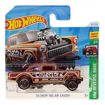 Véhicule 55 chevy bel air gasser hot wheels 1/64 - hw reverse rake 2/5 - mattel - htb90 - petite voiture métal