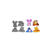 Die Winnie - Les personnages de Winnie de l'ourson Disney