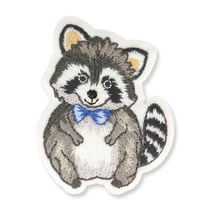 Ecusson thermocollant raton laveur 5x6cm