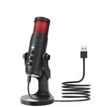 Microphone USB Pour Podcast Streaming Réunion RGB Plug And Play YONIS