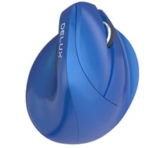 Souris Ergonomique Verticale Sans Fil Rechargeable Avec Boutons De Navigation Bleu YONIS