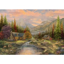 Puzzle 1000 pièces - Puzzle en bois - Le Ruisseau de Montagne - Schmidt Spiele