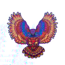 Puzzle en bois - La Chouette Somptueuse - Creatifwood