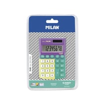 Blister calculatrice 8 chiffres Pocket Sunset turquoise