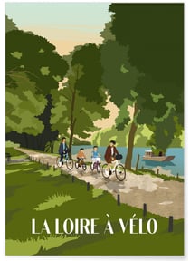 Affiche La Loire à vélo | A3 : 29,7x42cm