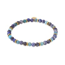 Bracelet en pierres Lapis-lazuli, Sodalite et Apatite Taille M - Sloya