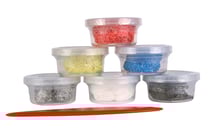 Pâte à modeler micro-billes pour enfant Foam Clay x6 Métal