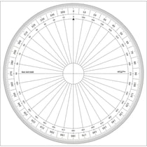 Graphoplex - Rapporteur cercle entier degrés Ø 20 cm