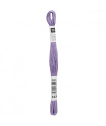 Fil à broder mouliné Uni - Rico Design 107 Violet