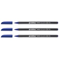 Lot de 3 feutres de coloriage pointe fine - EDDING - Bleu - 1 mm