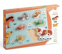 Puzzle en bois Dog'n'Co - 9 pcs - Djeco
