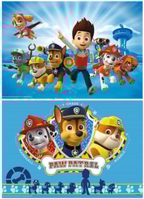 2 puzzles pat patrouille : ryder et son équipe de chiens héros 2 x 12 pièces - dessin animé - ravensburger - 075867
