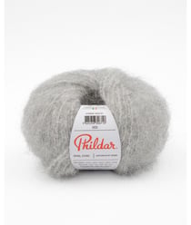 Pelote de laine et Mohair PHIL CHIC - 25gr - Phildar Gris chiné