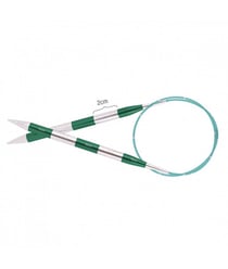 Aiguilles à tricoter circulaires fixes cable 80 cm Smartstix du N° 3 à 5 - Knitpro taille n°3,5